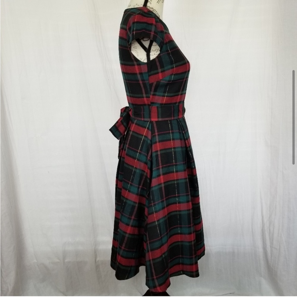 Gibson Hi Sugarplum Plaid Holiday Dress - Picture 4 of 9